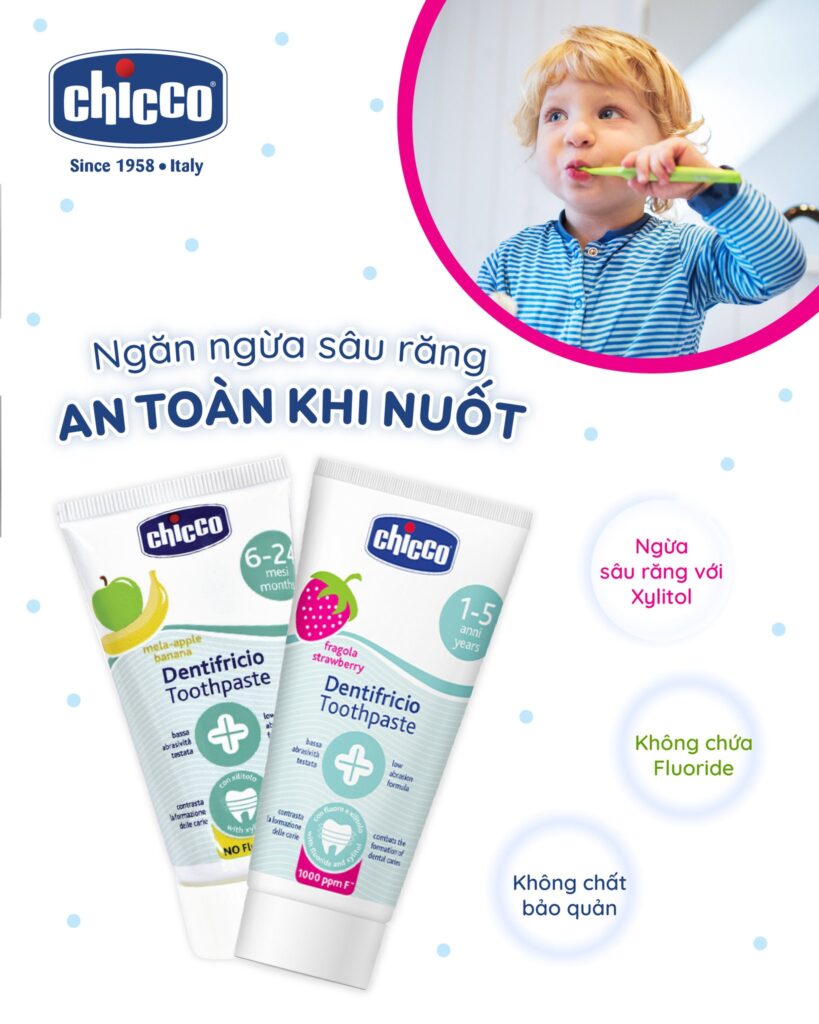 Kem đánh răng hương Dâu Chicco 12M+ 15 Dầu Tràm Eagle Brand Cajuput Oil 30ml (1)