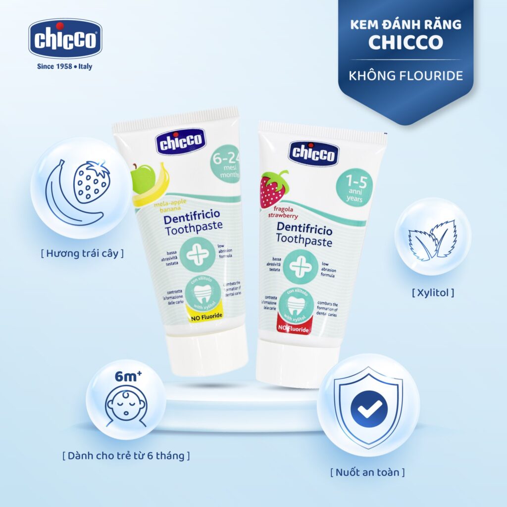 Kem đánh răng hương Dâu Chicco 12M+ 13 Dầu Tràm Eagle Brand Cajuput Oil 30ml (2)