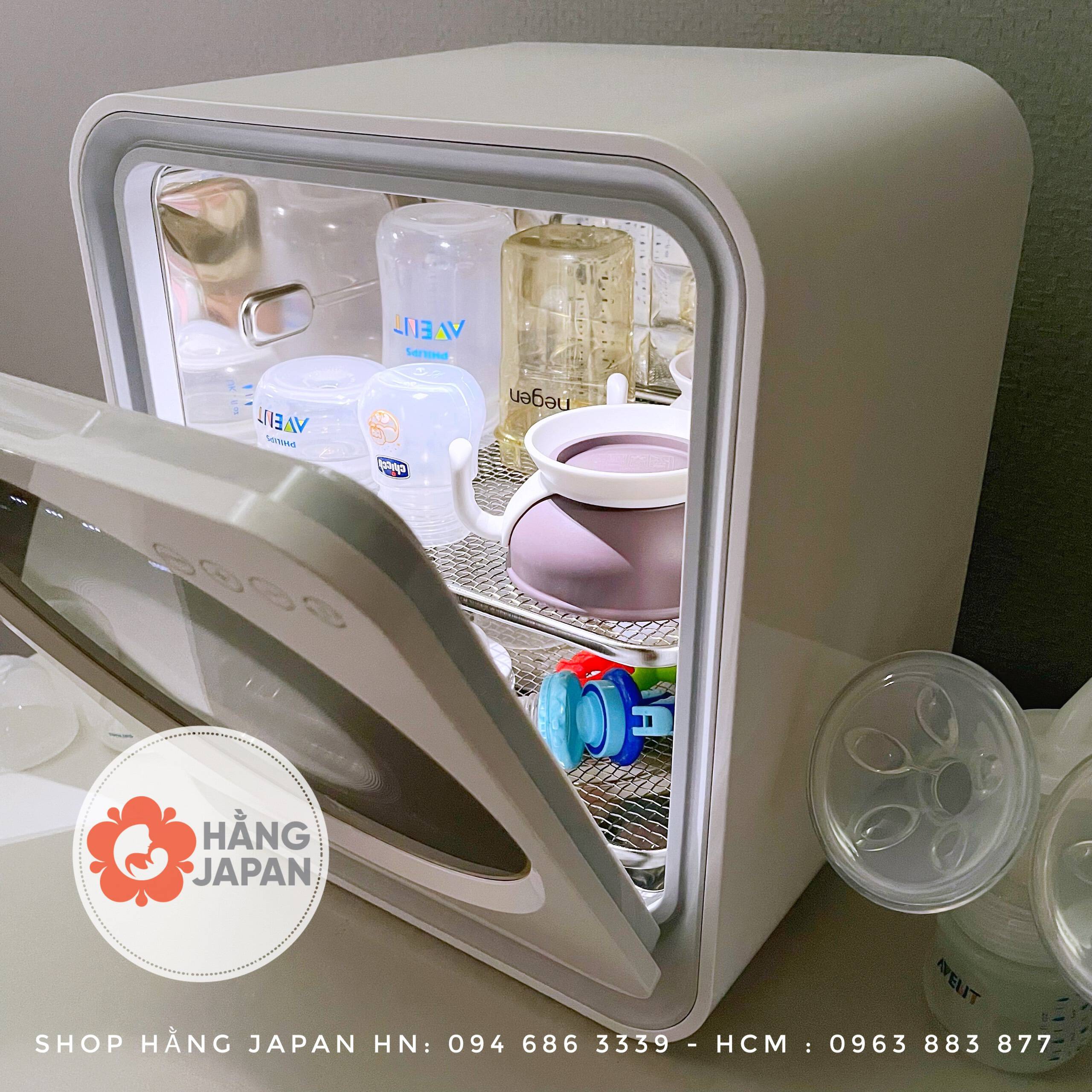 Máy tiệt trùng sấy khô bảo quản bình sữa tia UV-C Moaz BéBé MB-025