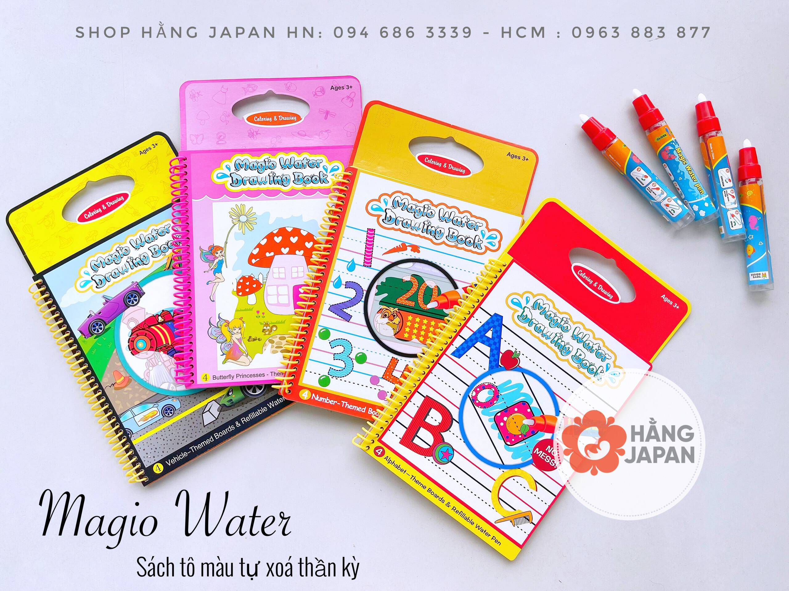 Sách tô màu thần kỳ tự xóa MAGIC WATER BOOK