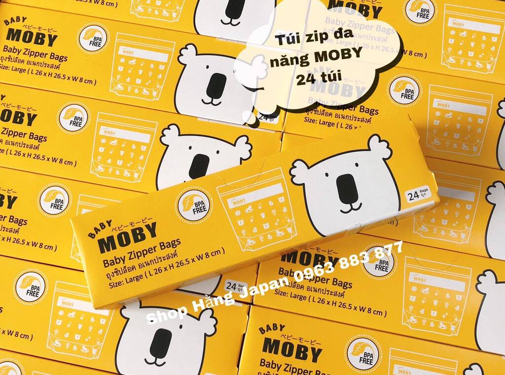 Túi Zip đa năng Moby 24 túi