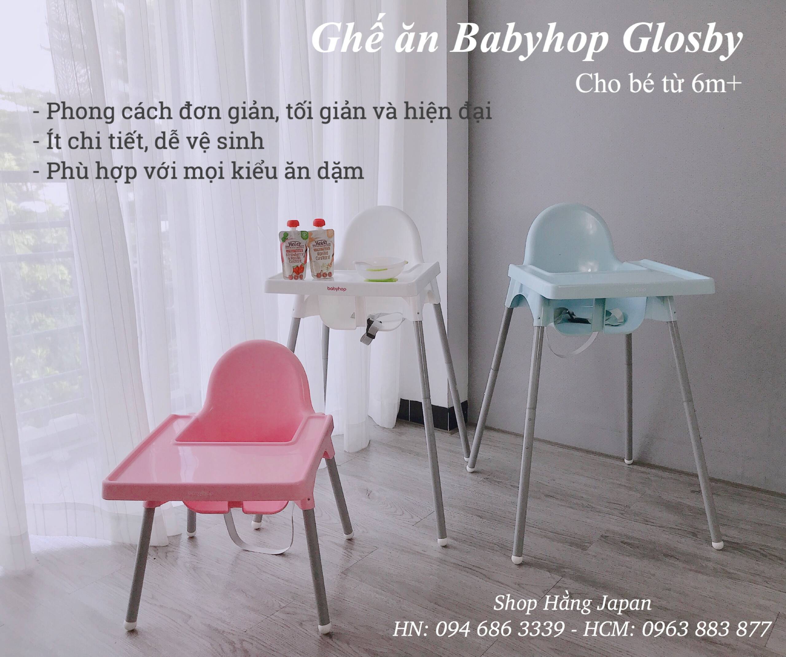 GHẾ ĂN DẶM BABYHOP GLOSBY