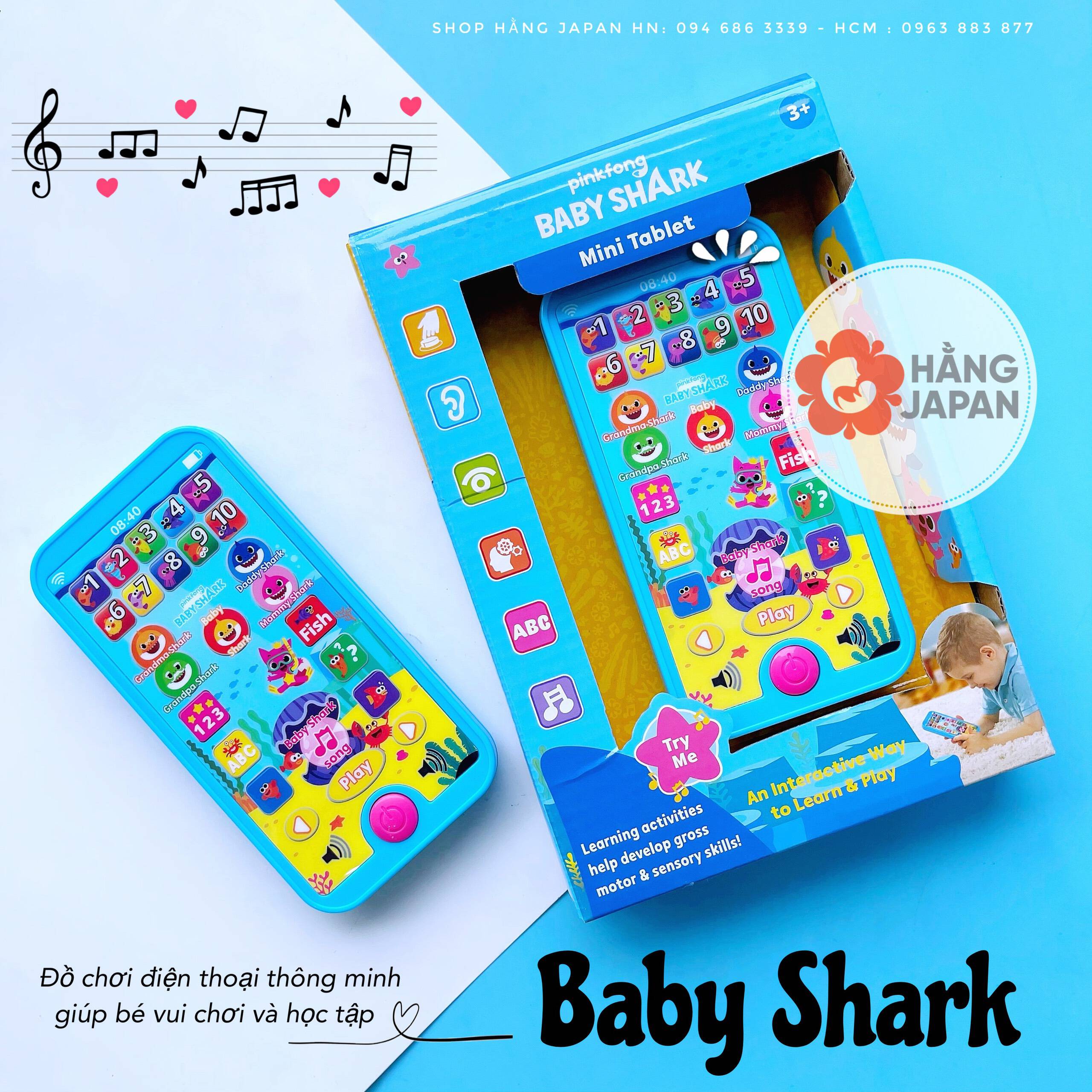 Đồ chơi Mini Tablet Baby Shark cho bé