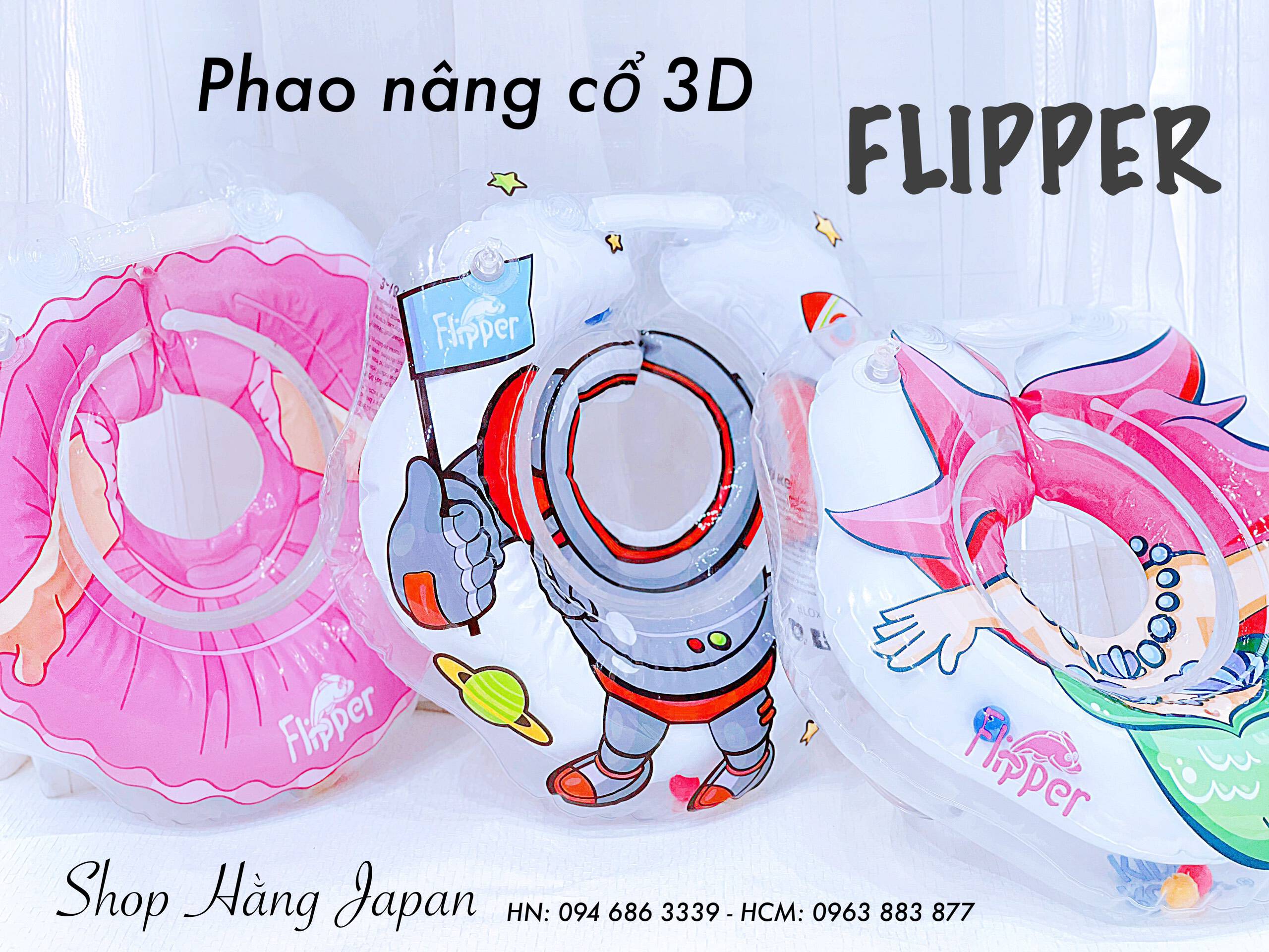 Phao Nâng Cổ 3D Flipper