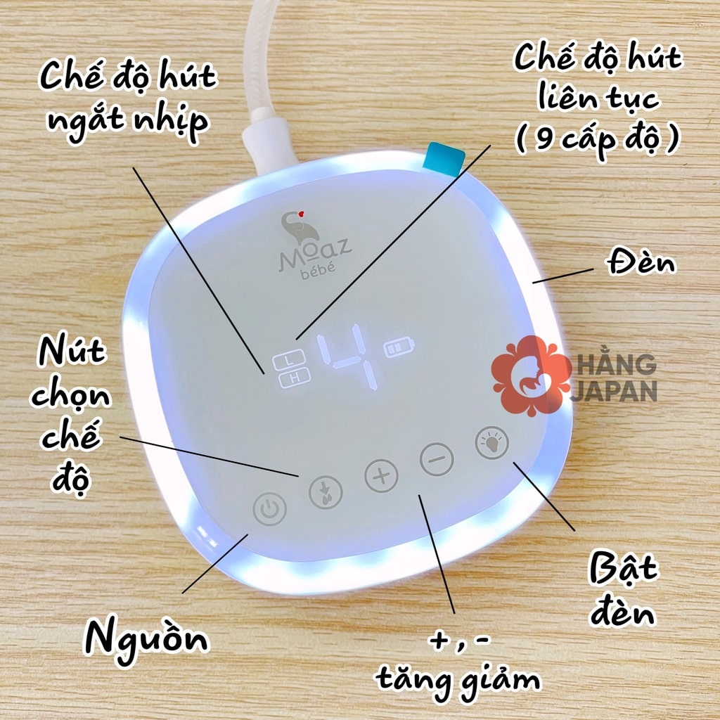 Máy Hút Mũi 9 Cấp Độ Moaz Bebe MB056 19 Máy Hút Mũi 9 Cấp Độ Moaz Bebe MB056