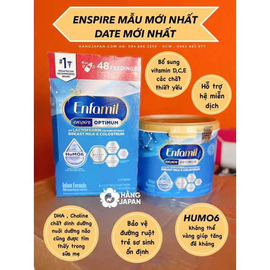 Sữa bột Enfagrow Enspire cho bé từ 0 tới 3 tuổi