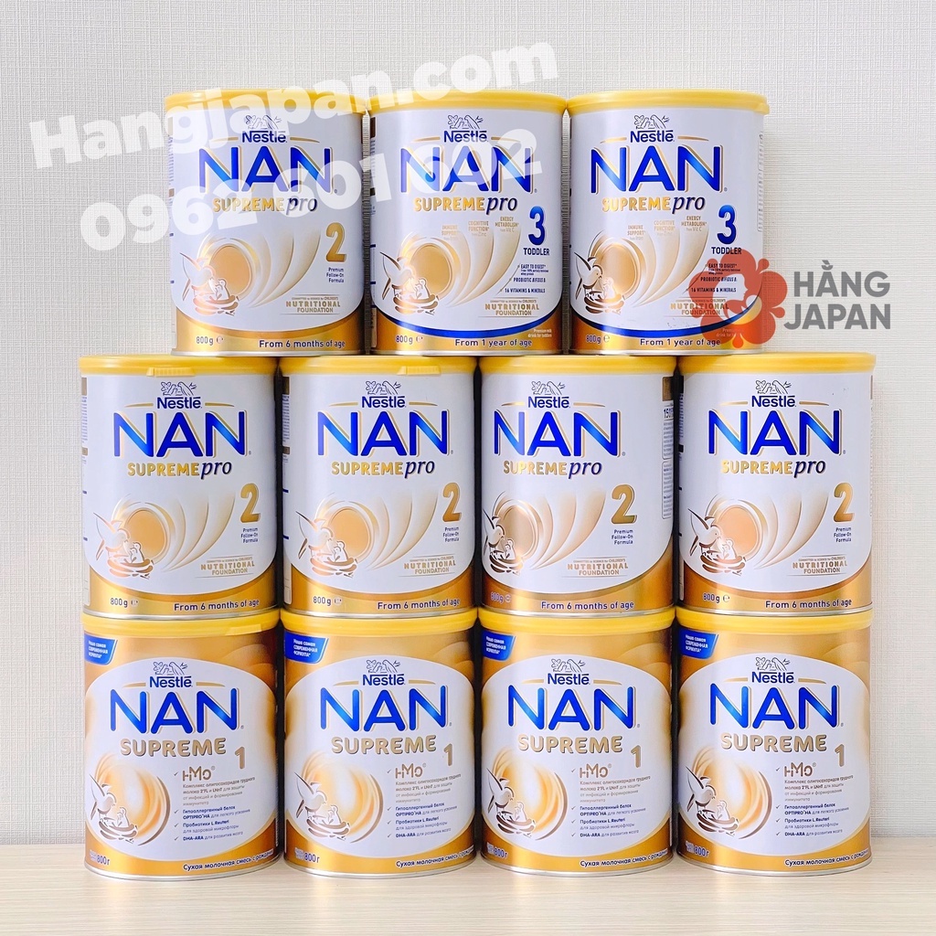 Sữa bột Nestle Nan Supreme Pro/HMO 0-12 tháng