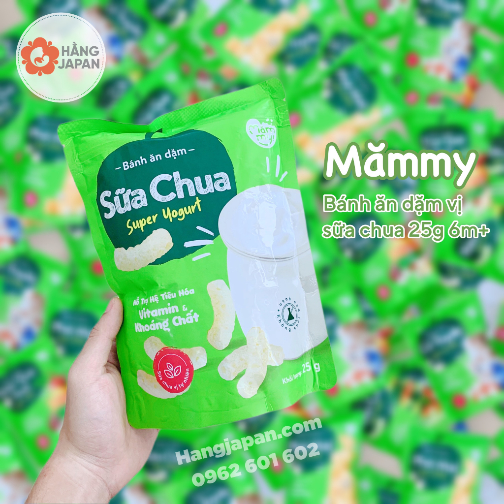 Bánh ăn dặm Mămmy vị rau củ, phô mai, trái cây, cá tuyết, sữa chua giòn tan, vừa tay bé gói 25g - cho bé từ 6m+ 17 Bánh ăn Dặm Mămmy Vừa Tay Bé Gói 25g (1)