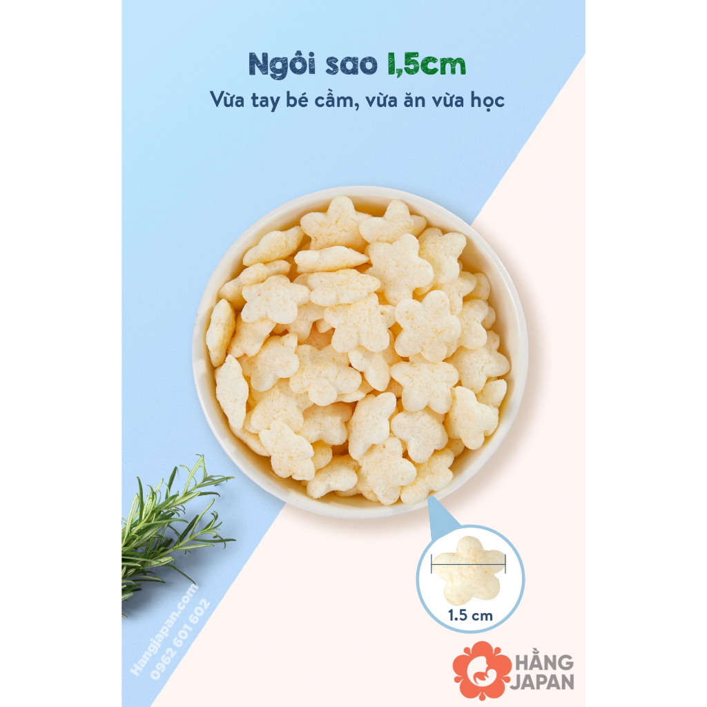 Bánh ăn dặm Mămmy vị rau củ, phô mai, trái cây, cá tuyết, sữa chua giòn tan, vừa tay bé gói 25g - cho bé từ 6m+ 24 Bánh ăn Dặm Mămmy Vừa Tay Bé Gói 25g (8)