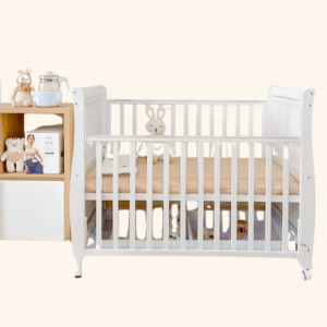 Cũi gỗ đa năng Monmon 617 màu trắng