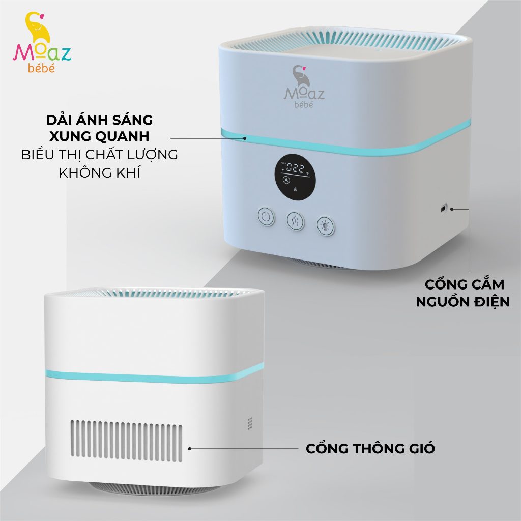 Máy lọc không khí và tạo độ ẩm Moaz MB066 cho bé 24 Máy Lọc Không Khí Và Tạo độ ẩm Moaz Mb066 Cho Bé (8)
