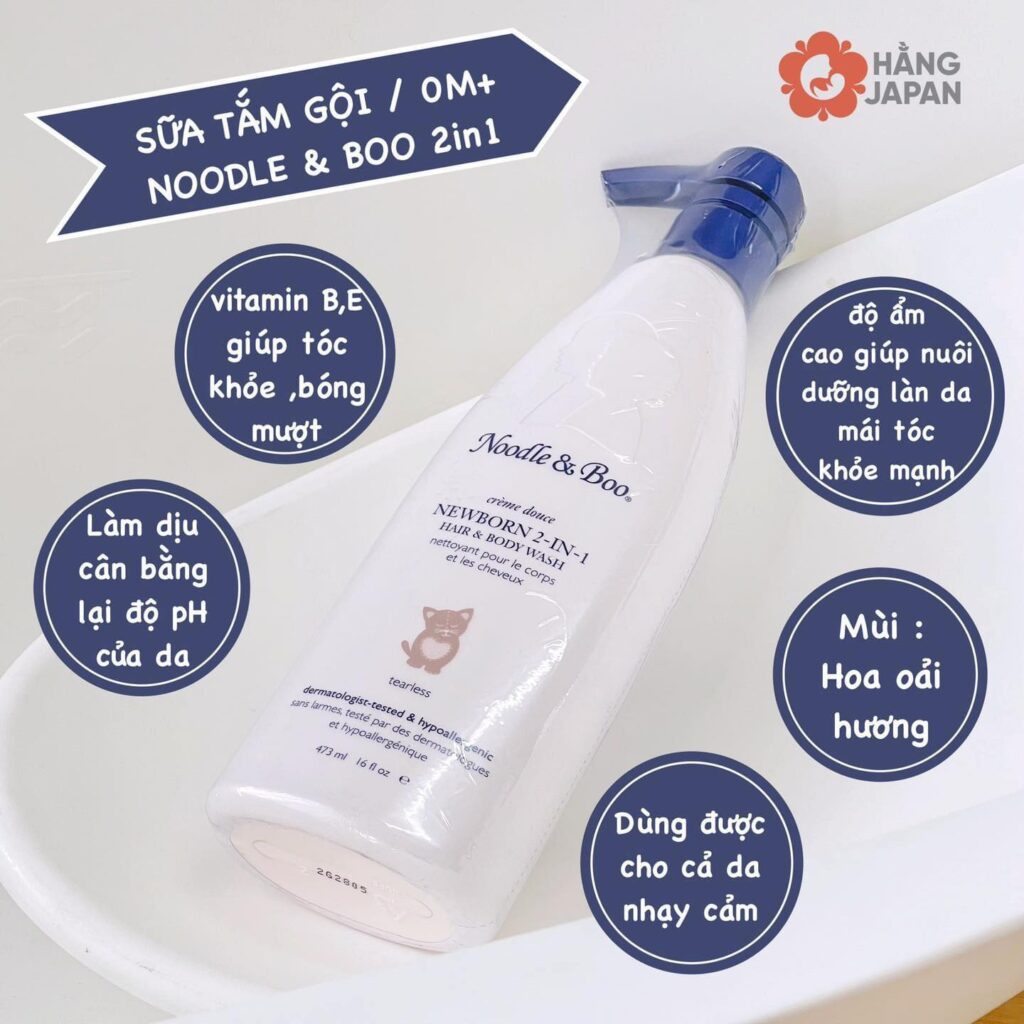 Sữa tắm gội 2in1 Noodle & Boo Hương phấn 25 Sữa Tắm Gội 2in1 Noodle & Boo Hương Phấn (2)