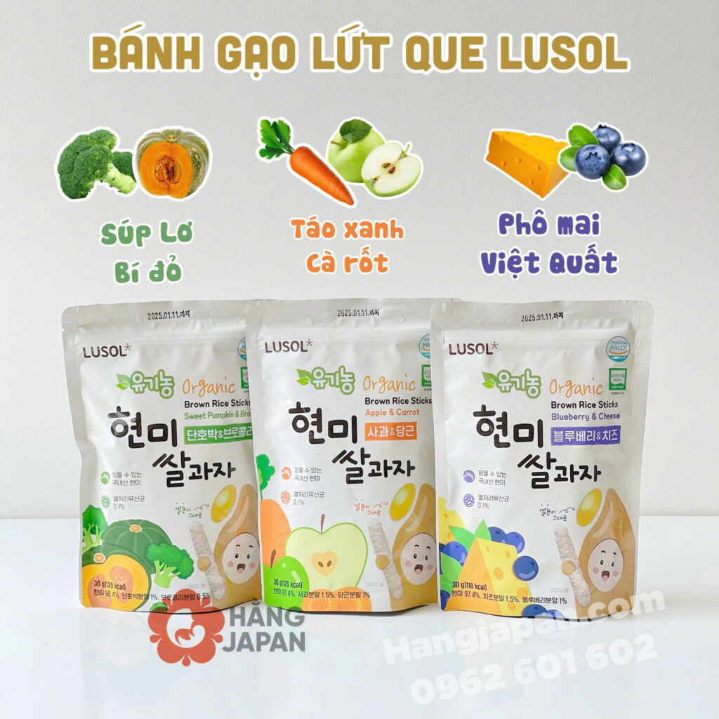 Bánh gạo lứt que Lusol 30gr 32 Bánh Gạo Lứt Que Lusol 30gr (1)