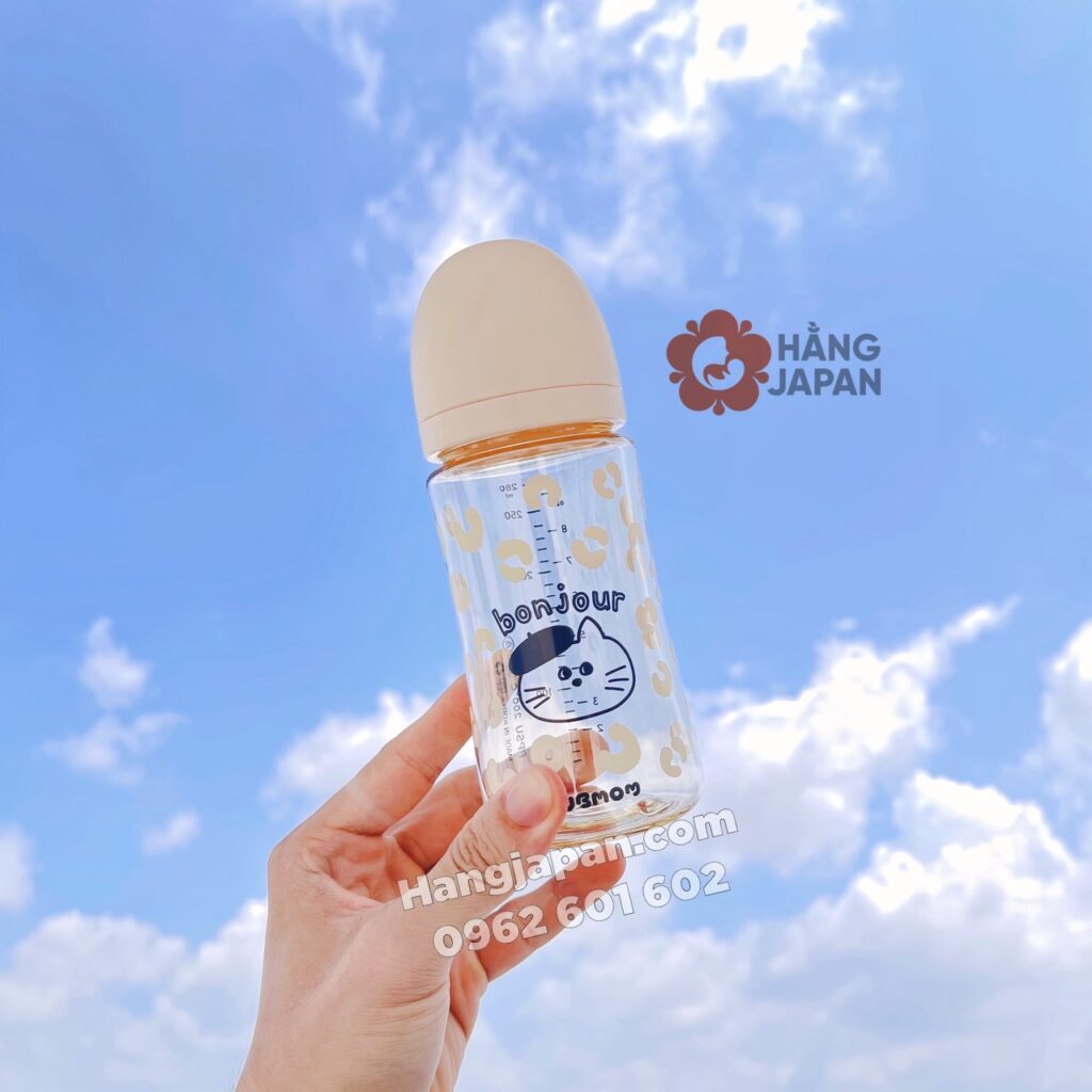 Bình sữa Hàn Ubmom PPSU Mèo Bonjour 18 Bình Sữa Hàn Ubmom Ppsu Mèo Bonjour (12)