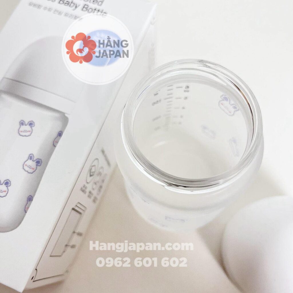 Bình Sữa Hàn Ubmom Thủy Tinh Bọc Silicon (1)