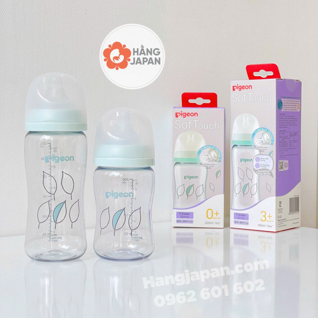 Bình sữa Pigeon nhựa T-ester hoạ tiết 39 Bình Sữa Pigeon Nhựa T ester Hoạ Tiết (1)