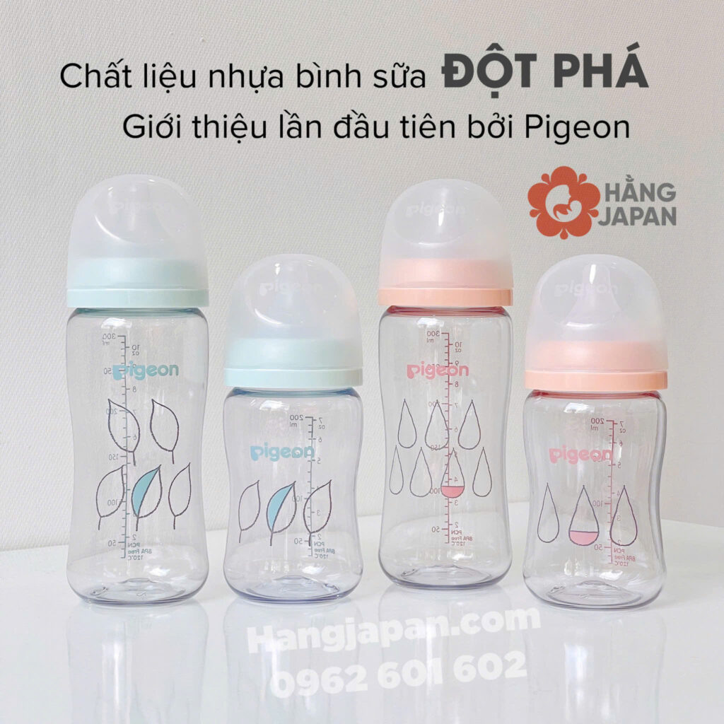 Bình sữa Pigeon nhựa T-ester hoạ tiết 34 Bình Sữa Pigeon Nhựa T ester Hoạ Tiết (15)