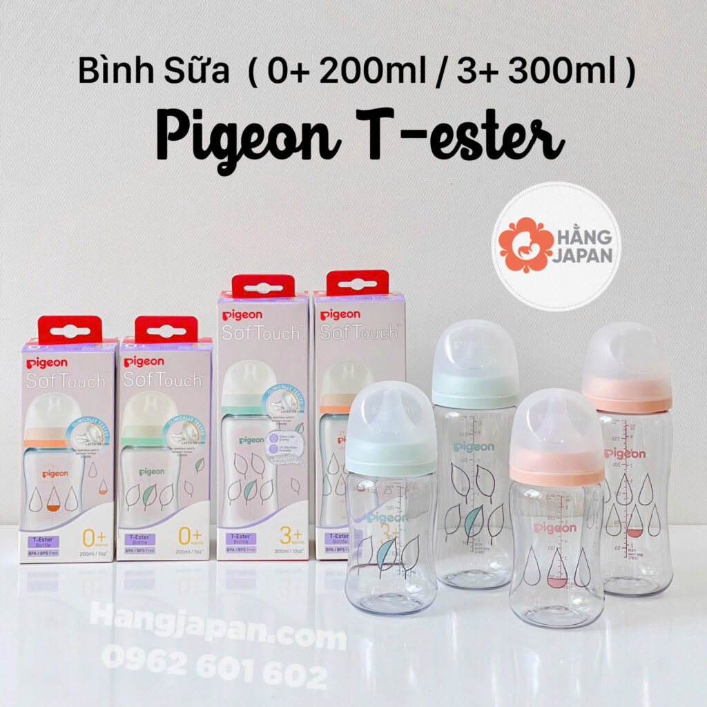 Bình sữa Pigeon nhựa T-ester hoạ tiết 37 Bình Sữa Pigeon Nhựa T ester Hoạ Tiết (4)