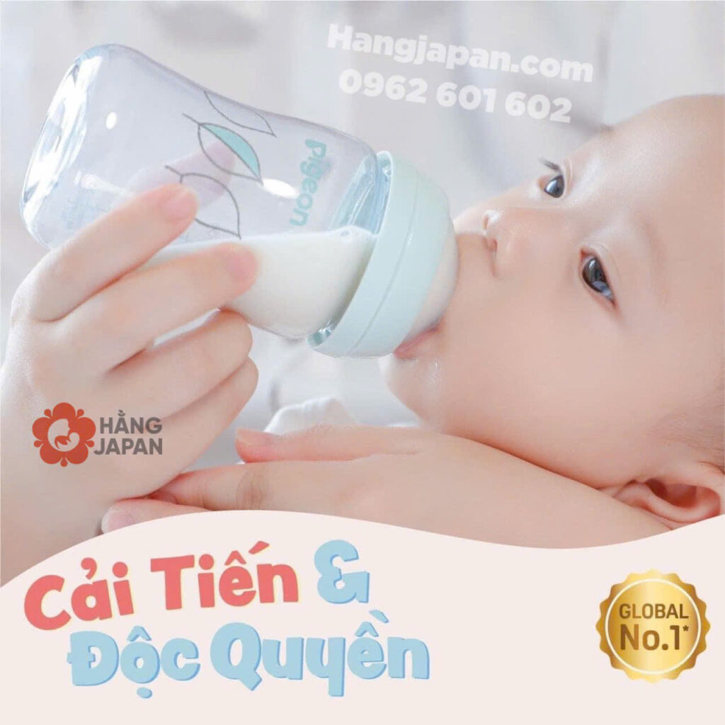 Bình sữa Pigeon nhựa T-ester hoạ tiết 33 Bình Sữa Pigeon Nhựa T ester Hoạ Tiết (9)