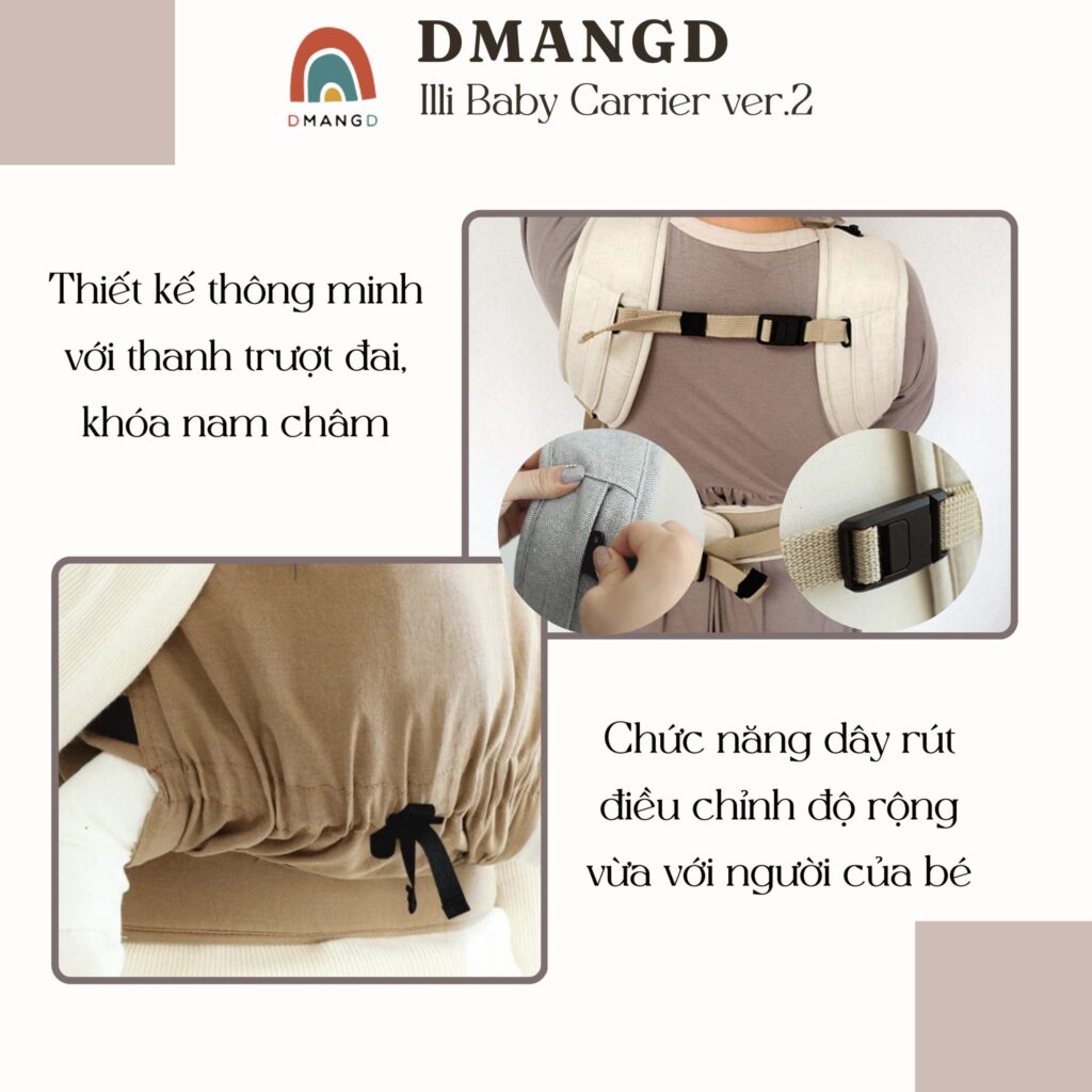 Địu em bé trợ lực Hàn DMANGD 44 Địu Em Bé Trợ Lực Hàn Dmangd (7)
