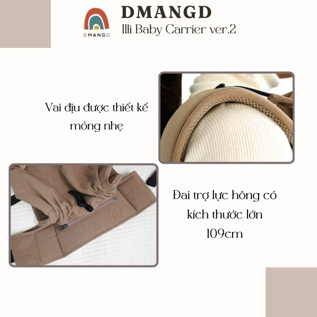 Địu em bé trợ lực Hàn DMANGD 43 Địu Em Bé Trợ Lực Hàn Dmangd (8)