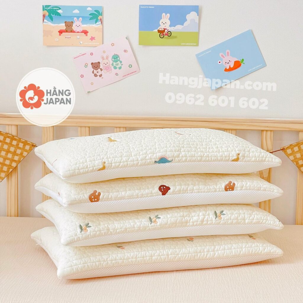 Gối Cotton hữu cơ điều hòa Dottodot x Malolotte 38 Gối Cotton Hữu Cơ điều Hòa Dottodot X Malolotte (1)