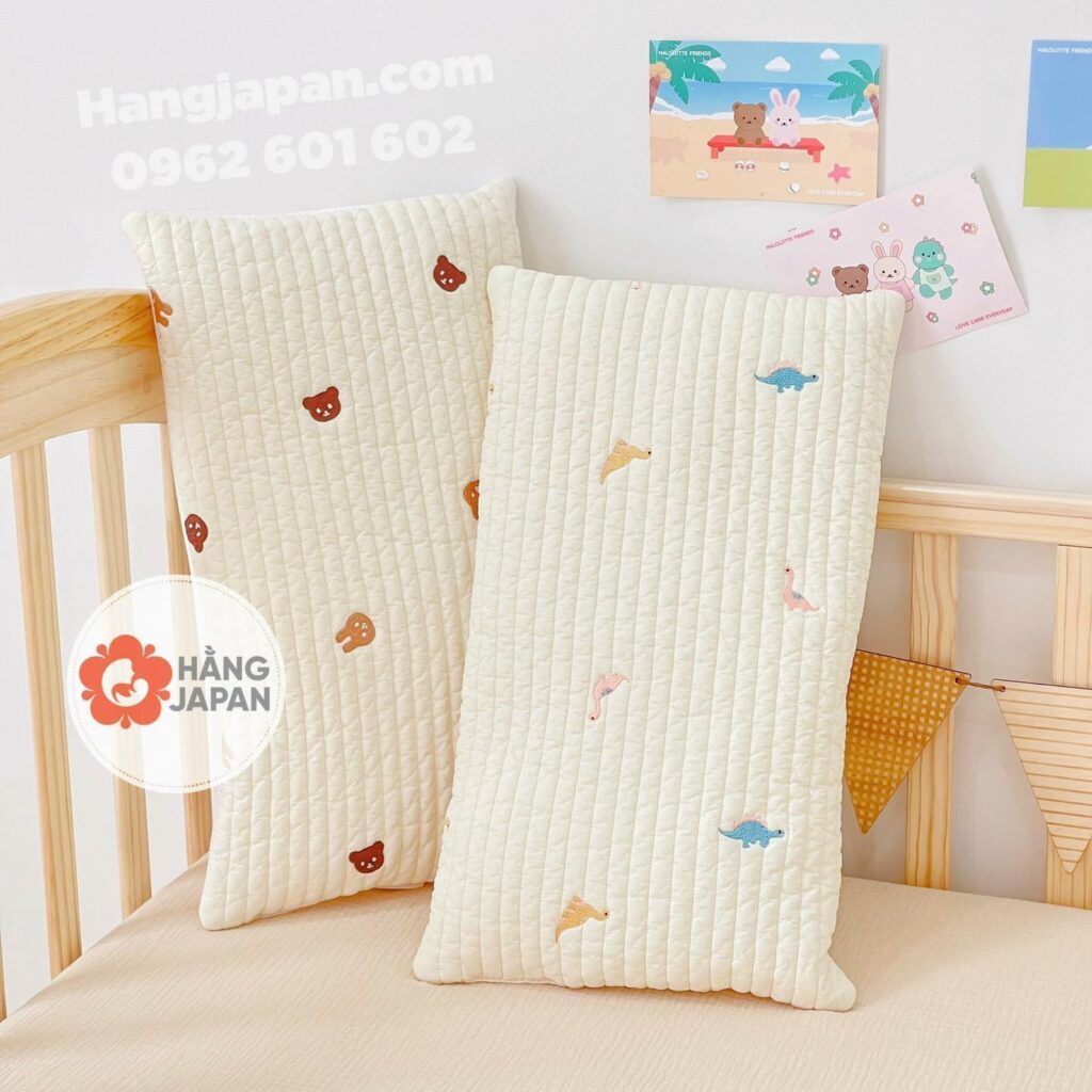 Gối Cotton hữu cơ điều hòa Dottodot x Malolotte 40 Gối Cotton Hữu Cơ điều Hòa Dottodot X Malolotte (12)