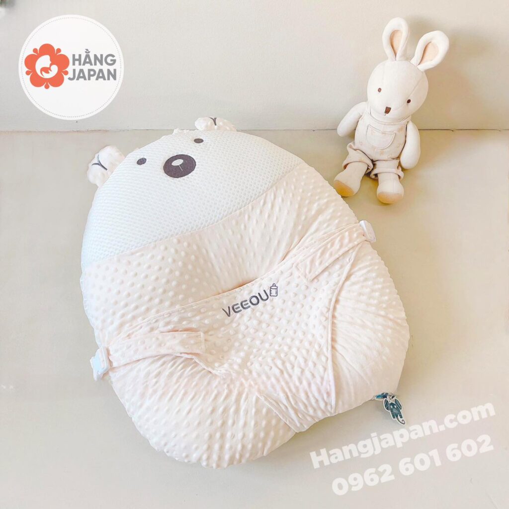 Gối chống trào ngược cho bé Veeou có đai hình tròn 31 Gối Chống Trào Ngược Cho Bé Veeou Có đai Hình Tròn (5)