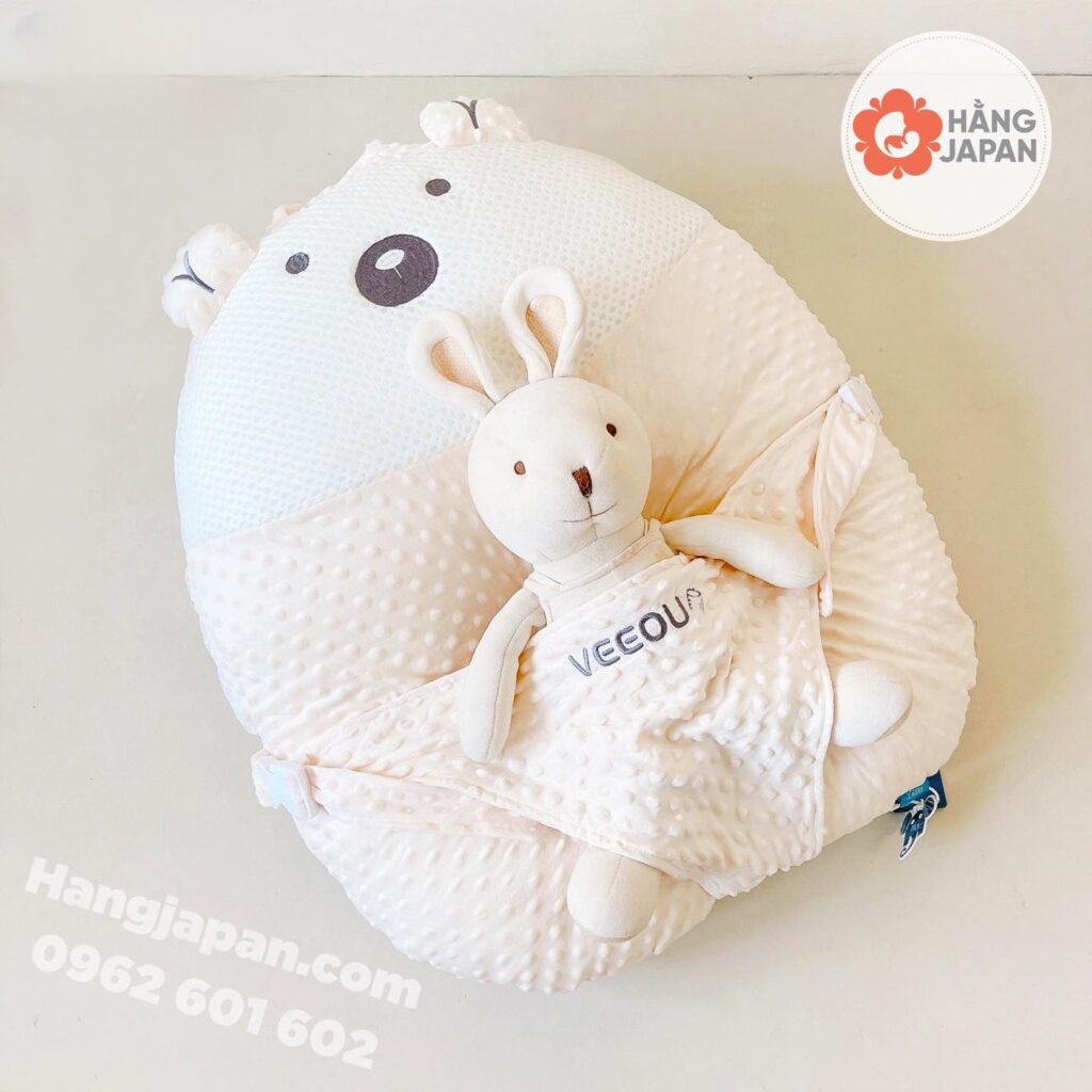 Gối chống trào ngược cho bé Veeou có đai hình tròn 32 Gối Chống Trào Ngược Cho Bé Veeou Có đai Hình Tròn (6)