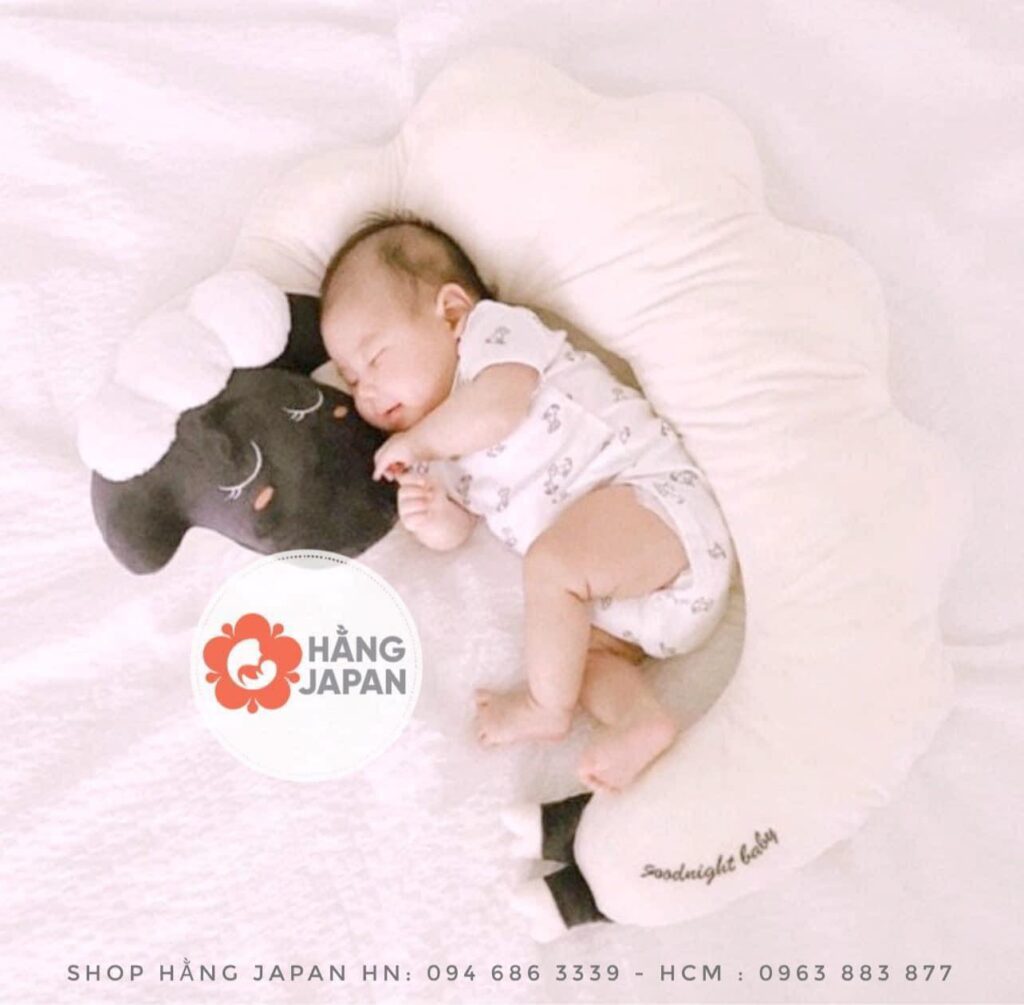 Gối cừu chữ C GOOD NIGHT BABY-ENLLUSBEN 28 Gối Cừu Chữ C Good Night Baby enllusben (1)
