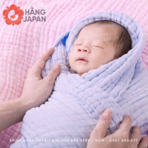 Khăn tắm vải bông 6 lớp L'Ange 70x95cm
