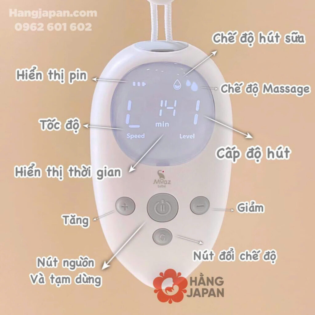 Máy hút sữa điện đôi Moaz BéBé MB075 19 Máy Hút Sữa điện đôi Moaz Bébé Mb075(10)