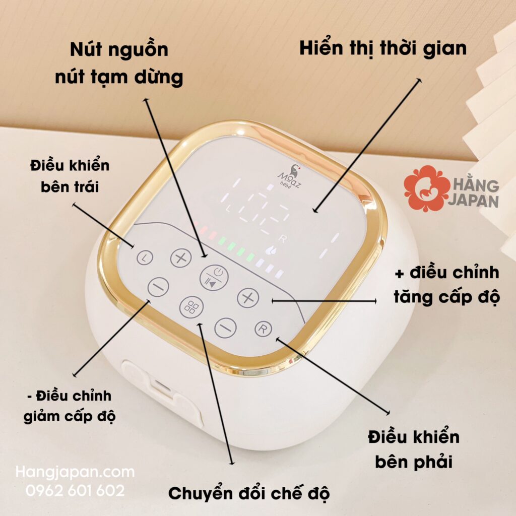 Máy hút sữa điện đôi Moaz BéBé MB090 23 Máy Hút Sữa điện đôi Moaz Bébé Mb090(13)