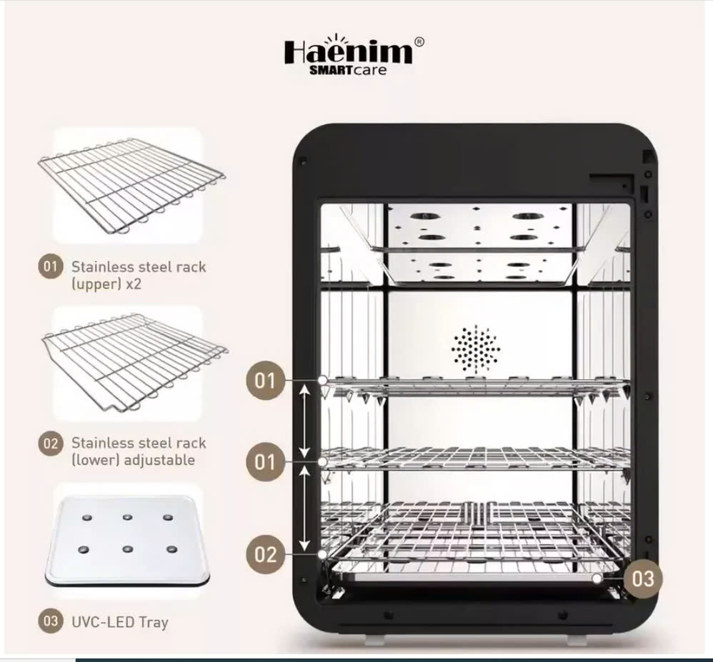 Máy tiệt trùng sấy khô UV Haenim 5G 15 Máy Tiệt Trùng Sấy Khô Uv Haenim 5g(10)