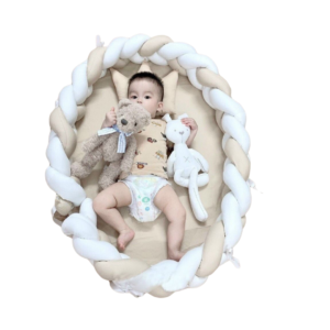 Nôi ngủ chung giường viền xoắn màu ngẫu nhiên