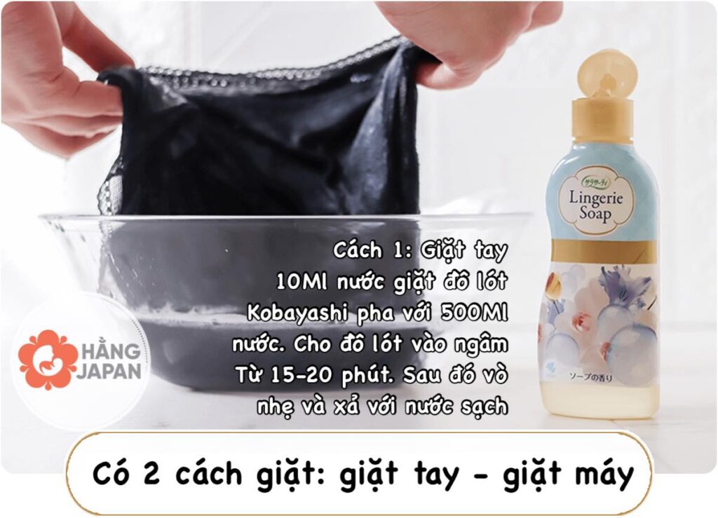 Nước giặt đồ lót Nhật Kobayashi Lingerie Soap 120ml 36 Nước Giặt đồ Lót Nhật Kobayashi Lingerie Soap 120ml (8)