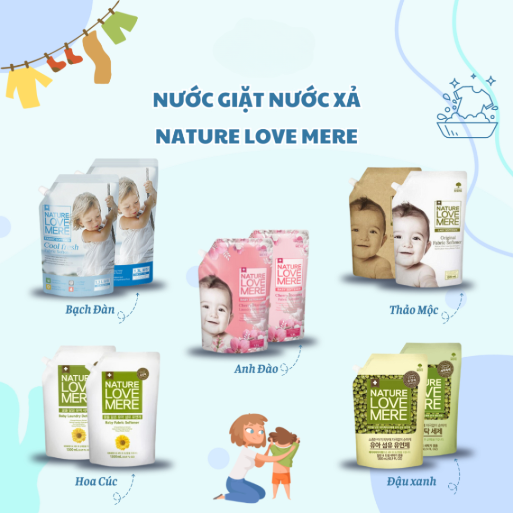 Nước giặt xả Nature Love Mere Hàn Quốc 50 Nước Giặt Xả Nature Love Mere Hàn Quốc (2)