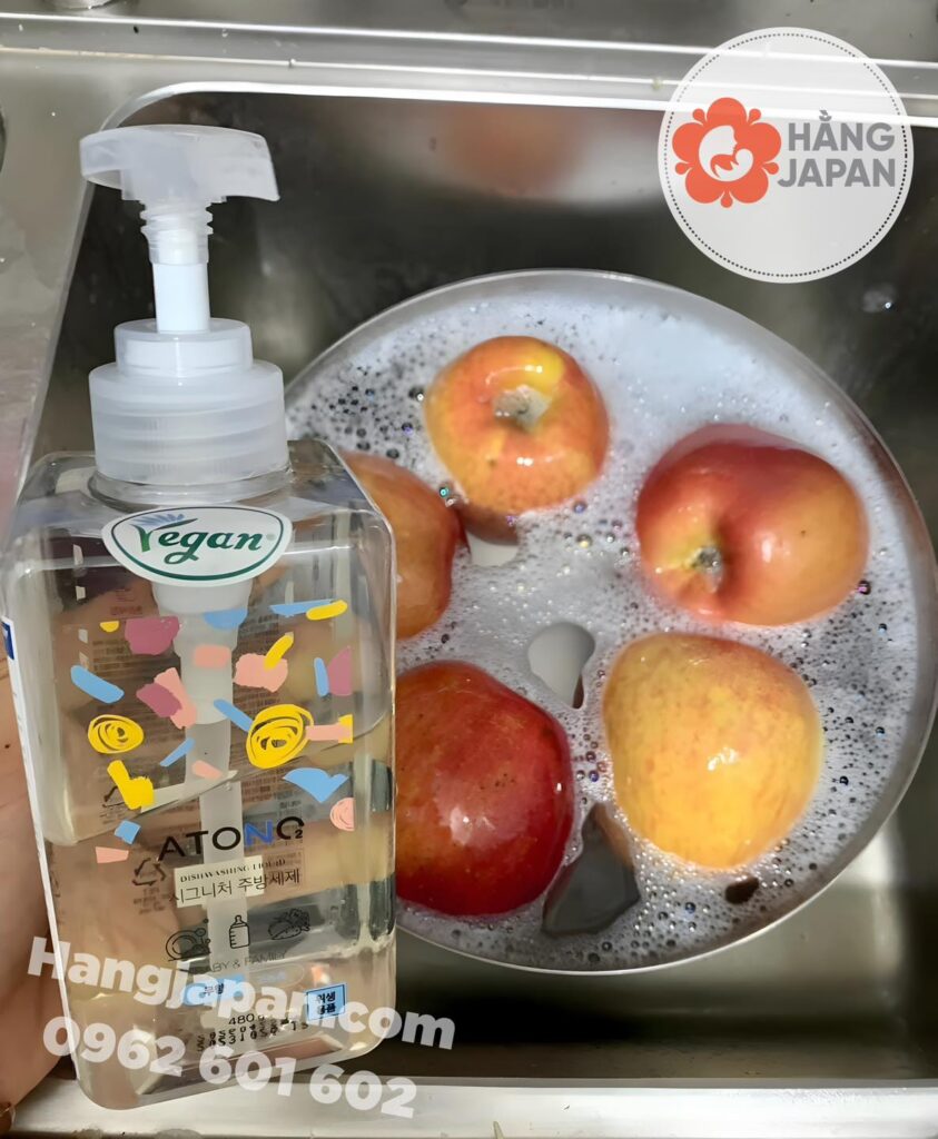 Nước Rửa Bình Sữa & Chén Thuần Chay Atono2 Cho Bé (12)