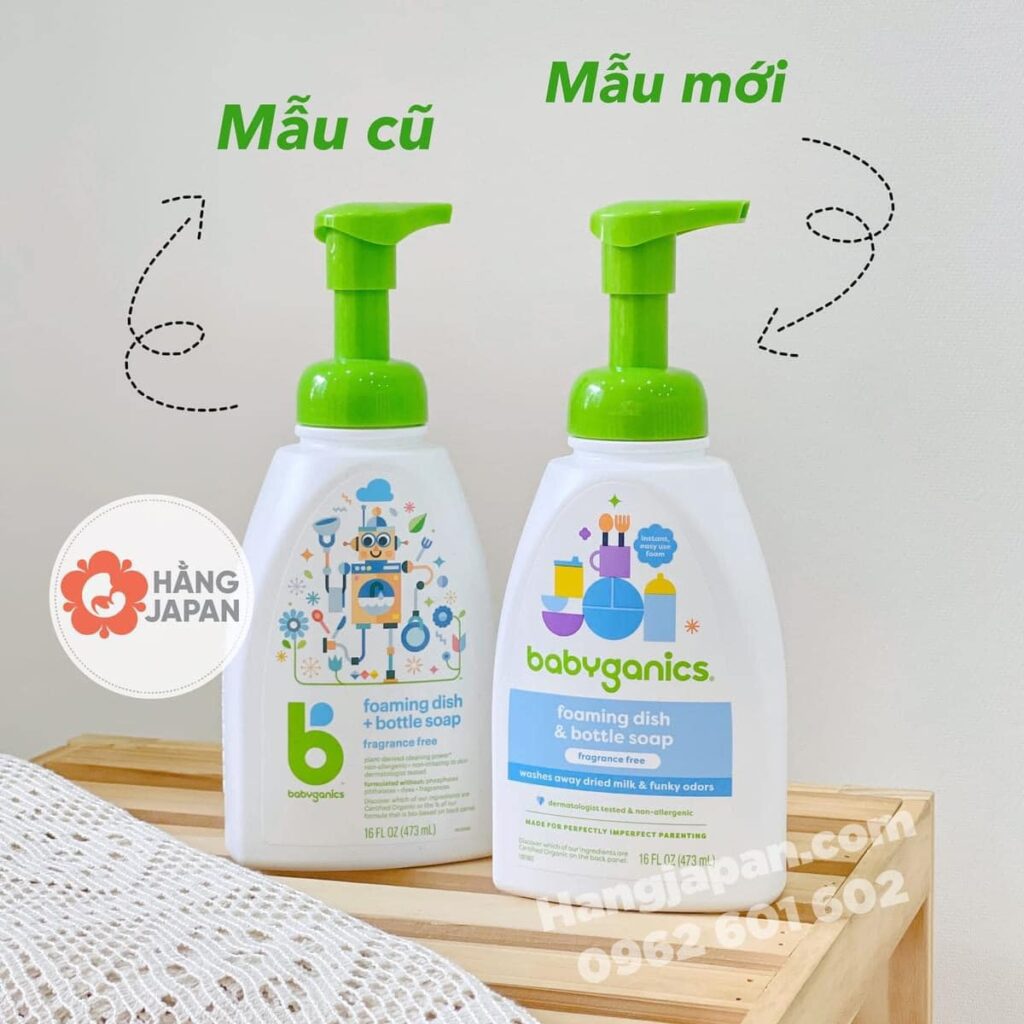 Nước rửa bình sữa tạo bọt Babyganics 19 Nước Rửa Bình Sữa Tạo Bọt Babyganics (2)