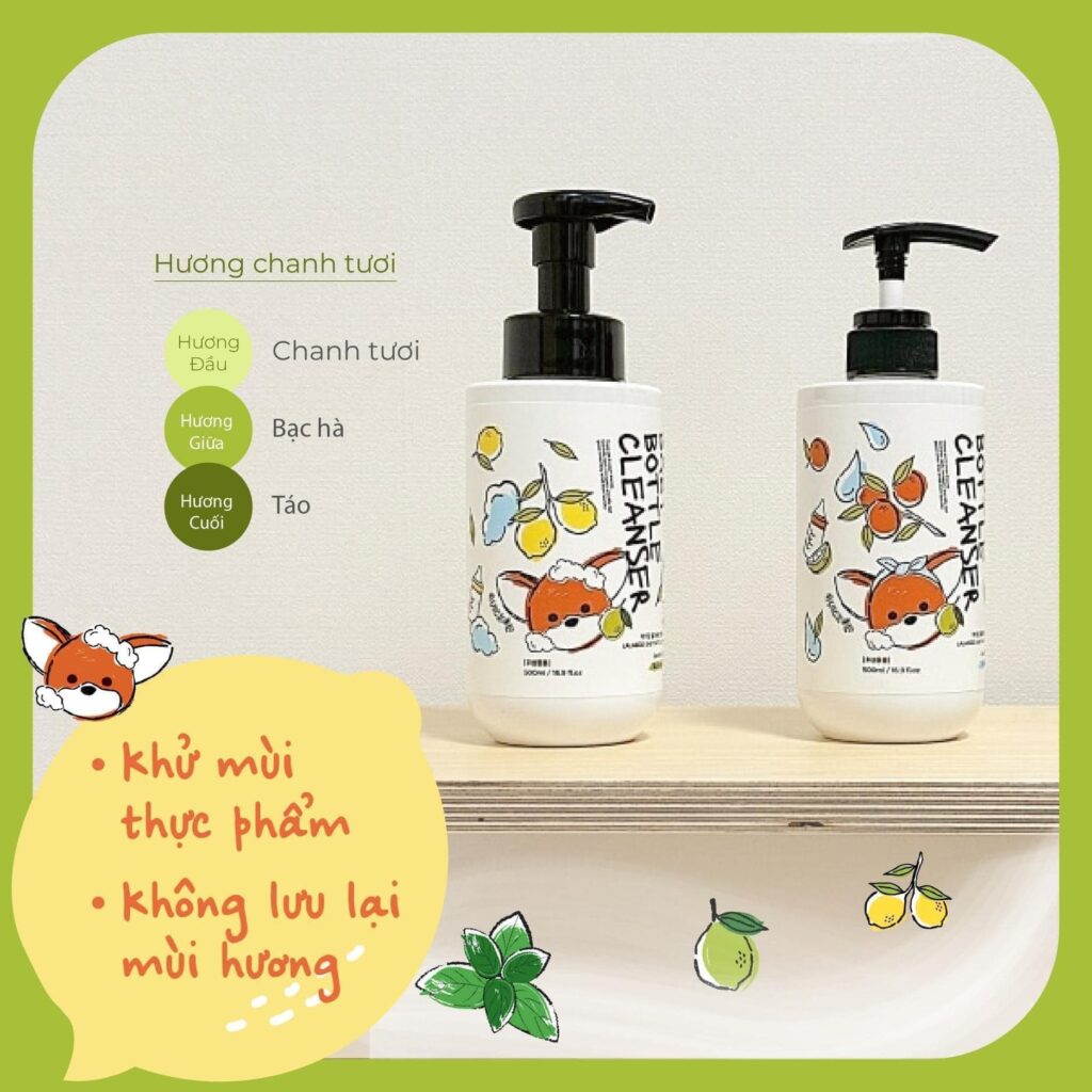 Nước rửa bình thuần chay Lalabebe K-mom 52 Nước Rửa Bình Thuần Chay Lalabebe K mom (10)