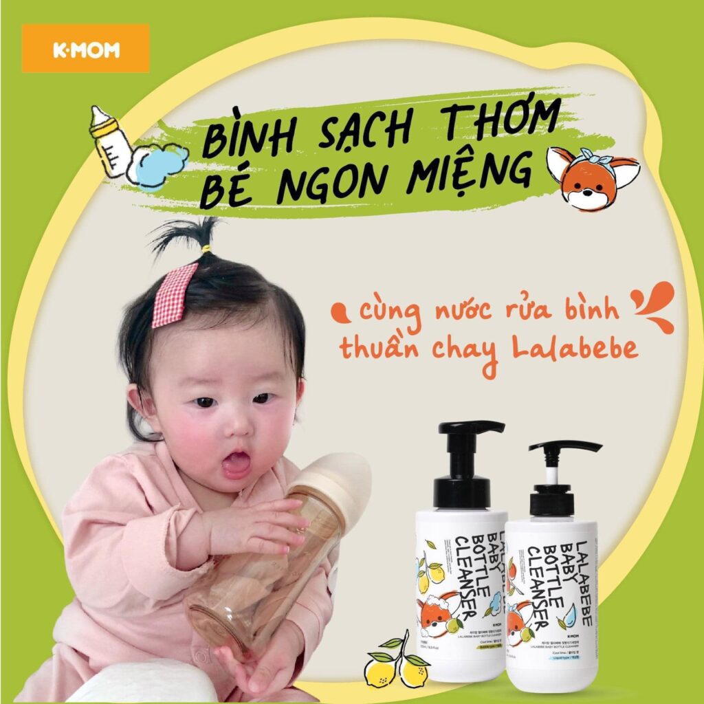 Nước rửa bình thuần chay Lalabebe K-mom 50 Nước Rửa Bình Thuần Chay Lalabebe K mom (12)