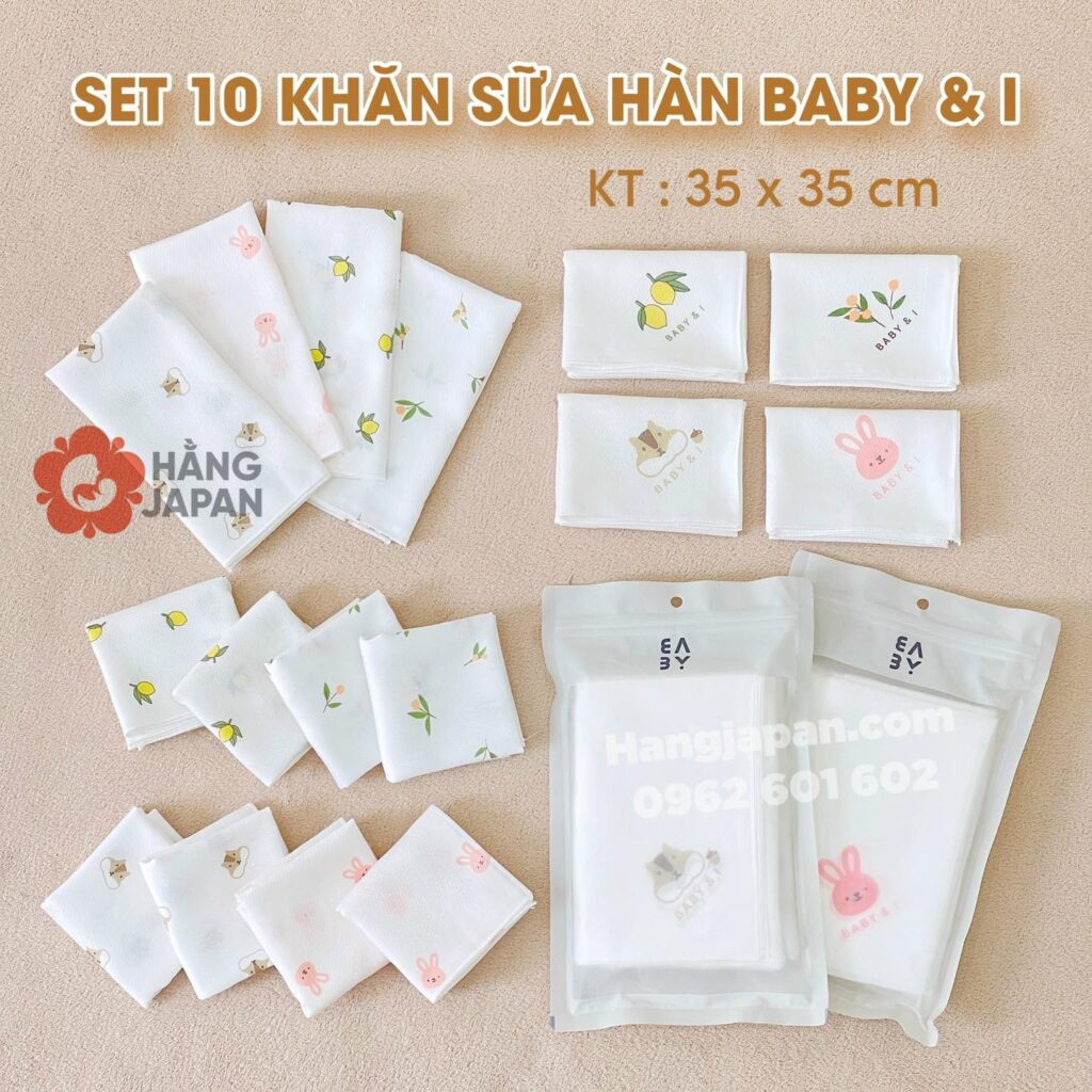 Set 10 khăn sữa Baby & I hoạ tiết ngẫu nhiên 35x35cm 53 Set 10 Khăn Sữa Baby & I Hoạ Tiết Ngẫu Nhiên 35x35cm (15)