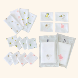 Set 10 khăn sữa Baby & I hoạ tiết ngẫu nhiên 35x35cm
