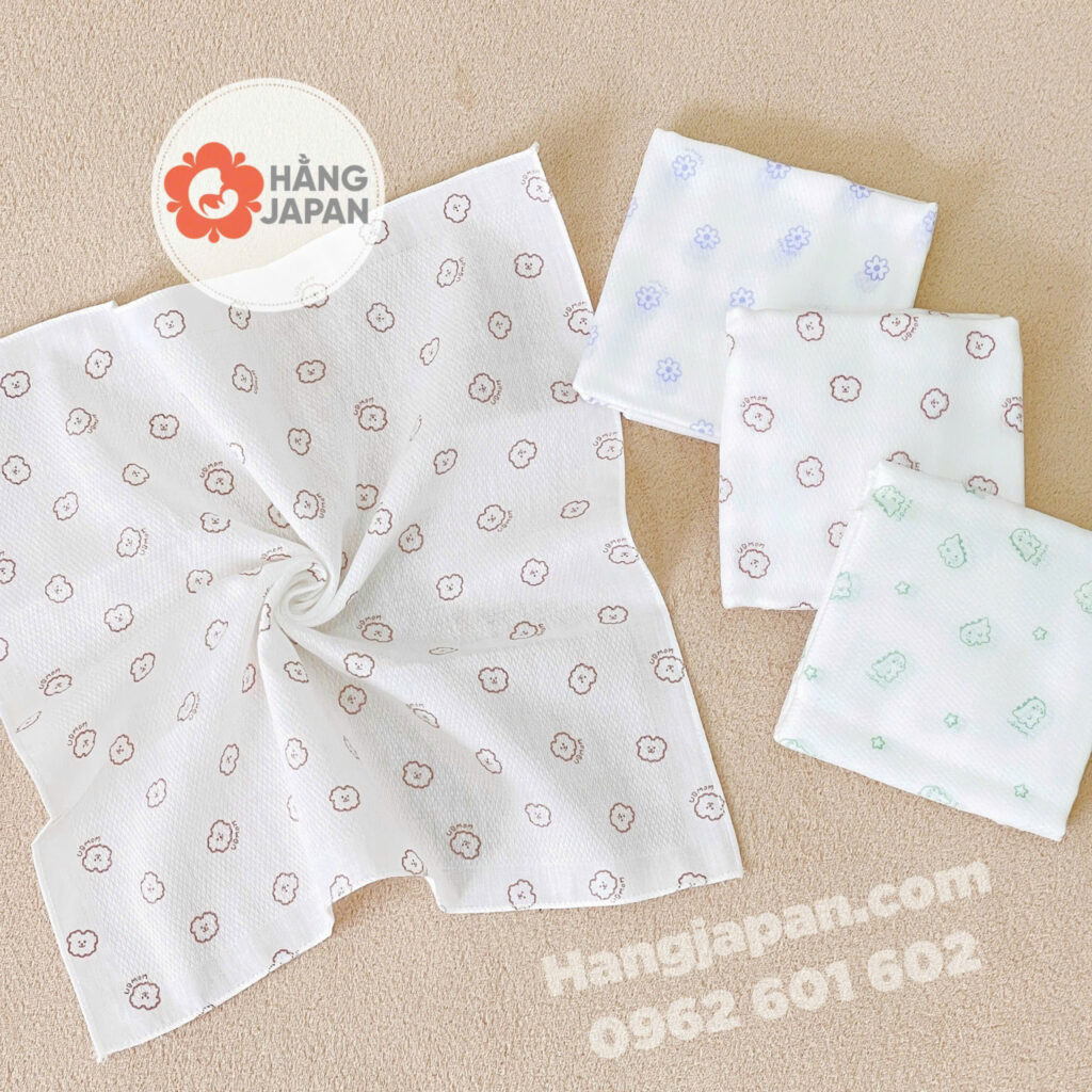 Set 10 Khăn Sữa Hoạ Tiết Nội địa Hàn Ubmom (13)