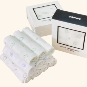 Set 10 khăn sữa hoạ tiết nội địa Hàn Ubmom