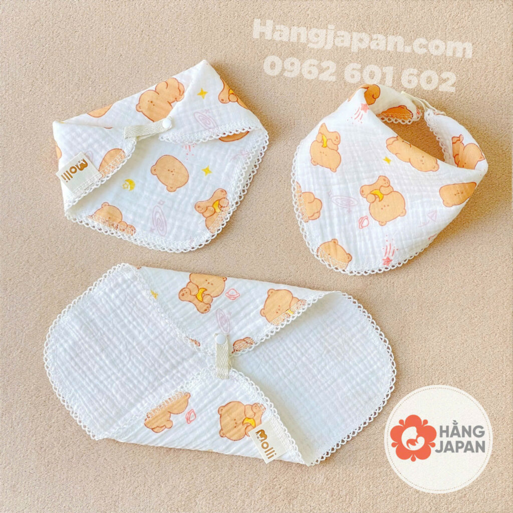 Set 3 khăn sữa 4 lớp Molli màu ngẫu nhiên (25*25cm) 26 Set 3 Khăn Sữa 4 Lớp Molli Màu Ngẫu Nhiên (2525cm) (8)