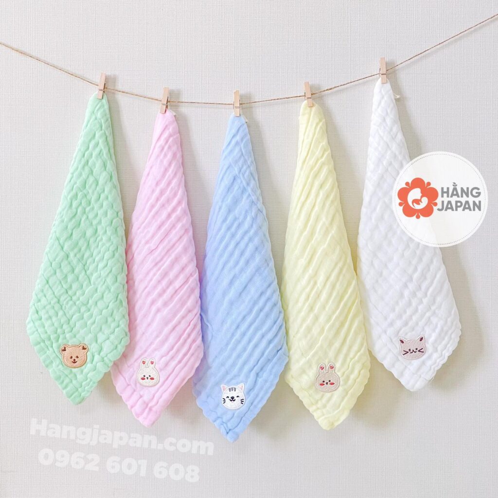 Set 3 Khăn Sữa 6 Lớp Monona Màu Ngẫu Nhiên (1)