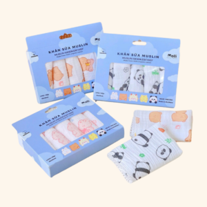 Set 5 khăn sữa Molli màu ngẫu nhiên (30*30cm)