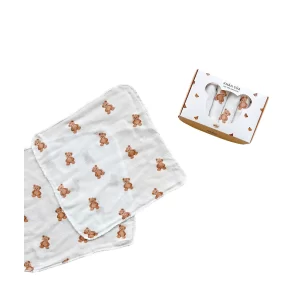 Set 6 khăn sữa hình gấu con Mochee