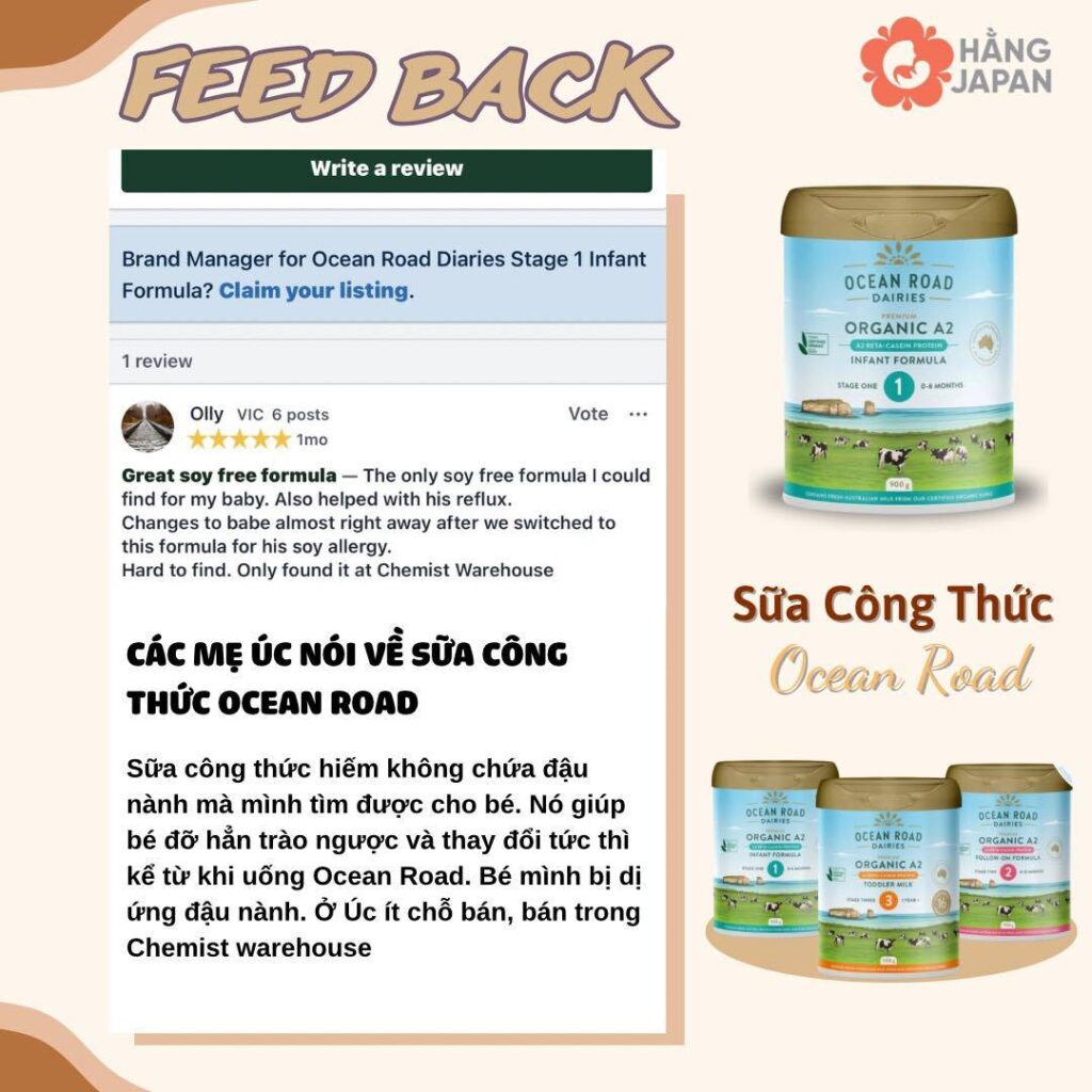 Sữa Ocean Road Dairies Organic A2- Úc 50 Sữa Ocean Road Dairies Organic A2 Úc (2)